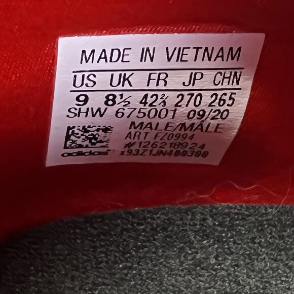 Adidas Originals ZX 2K Boost Men's 9 Red Lifestyle Shoes Fashion Sneakers FZ0994 - Picture 13 of 13